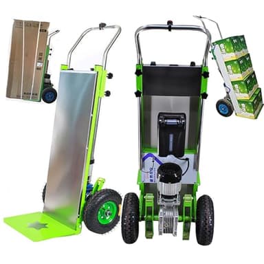 Carrello saliscale elettrico, carrello elettrico a mano da 800 W, carrello per salire le scale, carrello per oggetti pesanti a basso costo con batteria al litio, carico da 220 kg, scale su e giù,24AH