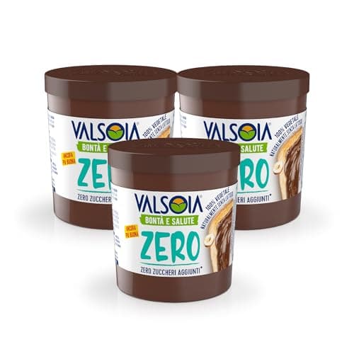 Valsoia - Crema Vegetale alle Nocciole con Cacao e Avena, 100% Vegetale, Senza Glutine e Olio di Palma, Naturalmente Senza Lattosio, Ideale per Vegani, 3 Confezioni da 200 g