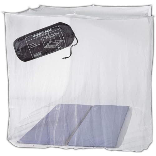 BLACK CREVICE Zanzariera I Zanzariera per letto matrimoniale I Zanzariera in tessuto a maglie strette I Zanzariera da esterno quadrata I Zanzariera da viaggio con 8 agganci I 220x200x200cm