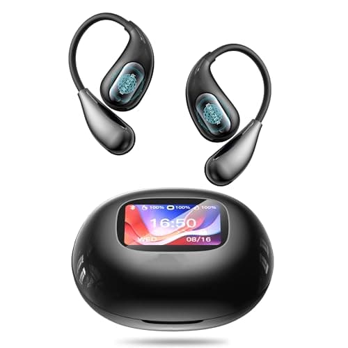 XP7 AI Cuffie Traduzione, Traduzione Auricolari di traduzione 3 in 1 in tempo reale in 135 lingue con APP, Touch Screen Bluetooth 5.4 Cuffie 50 Ore D'uso HiFi Stereo per Viaggi e Affari