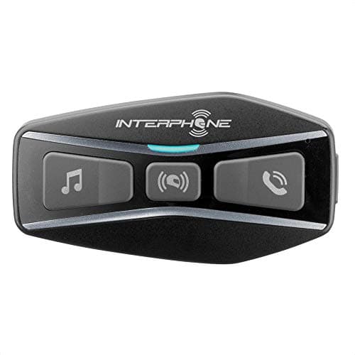 INTERPHONE - UCOM4 - Singolo - Interfono Moto Bluetooth 5.0 da Casco, Uso Gruppo a 4, Distanza 1 Km, Autonomia Fino a 15 Ore, Mp3, GPS, Impermeabile IP67, Universale.