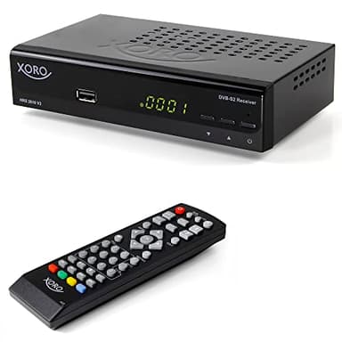 XORO HRS 2610 - Ricevitore satellitare digitale con connessione HDMI e SCART, LAN, compatibile con Unicable, lettore multimediale USB 2.0, elenco canali ASTRA 19.2 preprogrammato