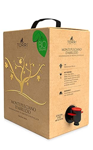 Vino rosso Bag in Box Montepulciano d'Abruzzo DOC Biologico 5 Litri