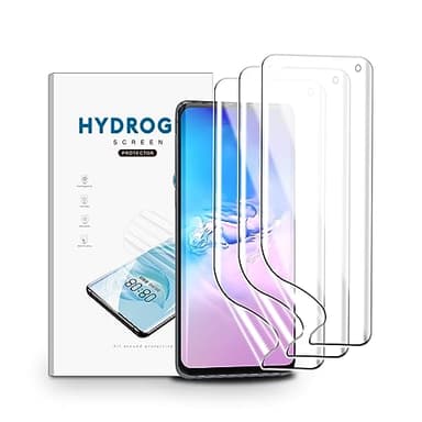 nvskvd Pellicola Protettiva Idrogel per Samsung Galaxy S10, 3 Pezzi Pellicola Protettiva TPU per Trasparente HD Morbida Display ID Impronte Digitali(Non Vetro Temperato)
