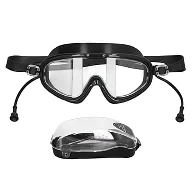 Occhialini da Nuoto Maschera da Snorkeling per Adulti, Vetro Temperato con Vista Panoramica Tecnologia Anti-Perdite e Anti-Appannamento, Cinturino in Maglia Morbida Regolabile