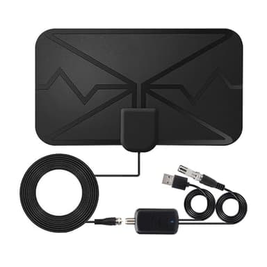 Antenna TV Interna Antenna TV Esterno Antenna tv portatile, Antenna TV HDTV Digitale 120+ Miglia Amplificatore di Segnale Support 4K HD/1080P/VHF/UHF per Home Smart Televisione/Radio,Canali TV Locali