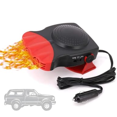 Riscaldatore per Auto, Portatile, 12V 150W, da collegare all'accendisigari, sbrinatore e sbrinatore per Parabrezza, 2 in 1, per Riscaldamento/Raffreddamento rapido, Adatto