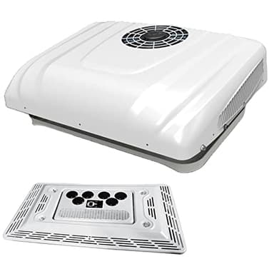 Condizionatore d'aria 12V DC, condizionatore da tetto applicabile a camion, camper, autobus, escavatori, camper, veicoli agricoli, ecc. Funzione aria condizionata freddo/caldo 12V 12V