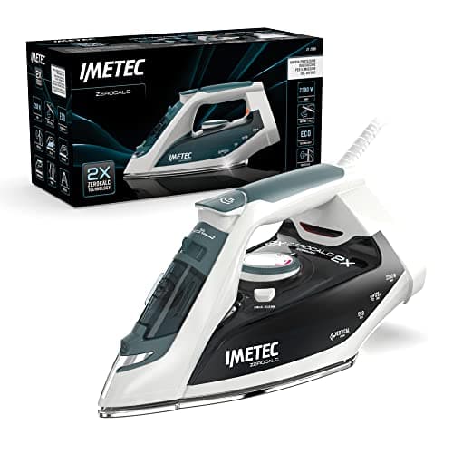 Imetec ZeroCalc Z1 2500 - Ferro da Stiro a vapore - Tecnologia Anticalcare -Piastra Acciaio Inox - 2200 Watt, Colpo Vapore 120 g - Tecnologia a risparmio energetico, Funzione Calc Clean