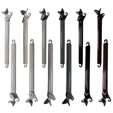 TENDEEVOLUTION Coppia di Braccetti per Tende da Sole per Balcone, da 50 e 70 cm in diversi Colori, Braccetti per Tende da Sole a Caduta da Esterno, Bracci di Ricambio (COPPIA BIANCO 70 CM)