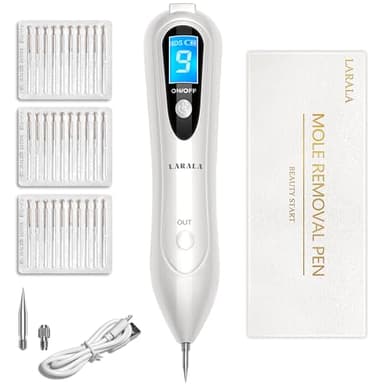 Rimuove voglie, verruche, Skin Tag Remover con 9 forza sicura e penna al plasma dello schermo LCD per i nei, verruche, tatuaggio, macchie di età sul viso, mano e corpo