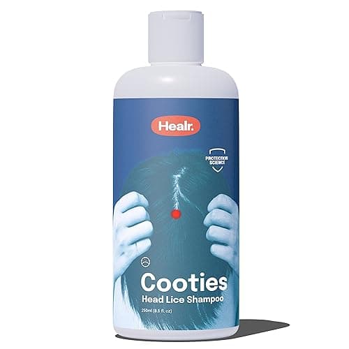 Healr Shampoo Pidocchi e Lendini Forte con Olio di Rosmarino, 250ml - Azione 2 in 1: Shampoo per Pidocchi e Lendini + Pretezione Capelli - Shampoo Pidocchi Trattamento Forte Bambini - Senza SLS e SLES