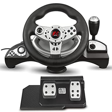Volante NanoRS 270° Pedaliera Doppia Vibrazione Leva del Cambio RS700 Compatibile con PS4 / PS3 / XBOX ONE/PC