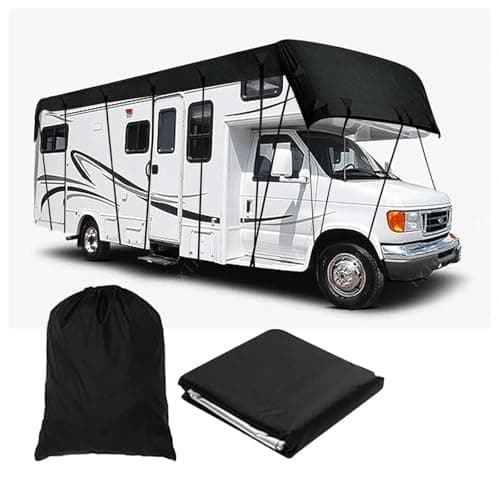 LFLIFENG Telo per Tendalino Camper Tessuto Oxford 210D Veranda Camper A Prova di Vento, Pioggia E Neve Telo Antigrandine per Camper Oscuranti Camper,8.5m×3m