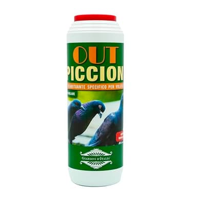 GIARDINI D'ITALIA - Disabituante Piccioni, Repellente Piccioni con Tappo Spargitore, Forma Una Barriera Aromatica Attiva Contro Piccioni e Volatili su Balconi, Orto, Giardino e Altre Aree Esterne, 1kg