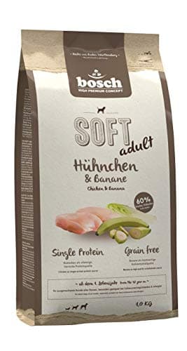 bosch HPC SOFT Pollo e banana | Cibo semi-umido per cani adulti di tutte le razze | Proteina singola | Senza cereali | 1 x 1000 g