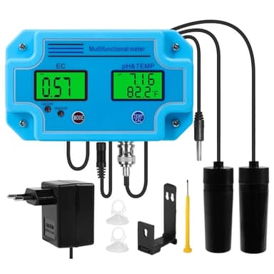 Jadeshay Misuratore PH, Tester PH Professionale 3 in 1 Misuratore PH/EC/Temp Rilevatore d'Acqua Analizzatore Digitale del Tester della qualità dell'Acqua con LCD
