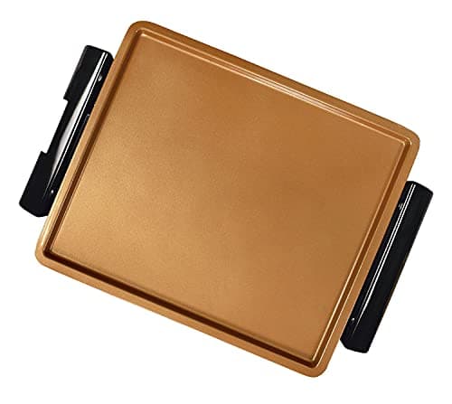 Griglia Elettrica Senza Fumo STARLYF Smokefree Grill Cooper, Nuovo design, 1250W, Griglia No Fumo Carne Pesce e Verdure Grigliate Cucina Barbecue (1 Piastra Extra)