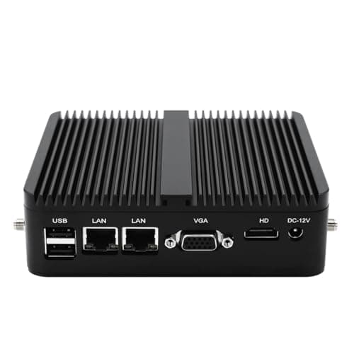 WEIDIAN Mini PC Industriale Fanless PC J4125 8GB RAM 256GB SSD 2LAN HD VGA Win 11 Mini PC Senza Ventola Industrial PC Embedded Mini Computer Industriale Mini PC Fanless Dual Lan Mini PC desktop