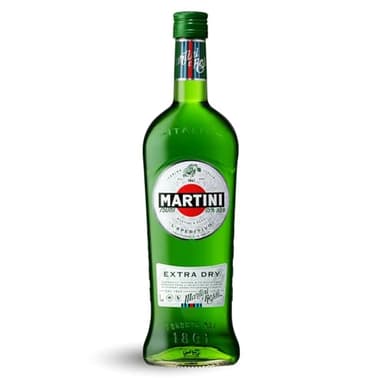 MARTINI Extra Dry Vermouth Aperitivo, 18% ABV, 100cl / 1L, Vermouth Bianco Brillante Italiano Infuso con Botaniche Selezionate a Mano