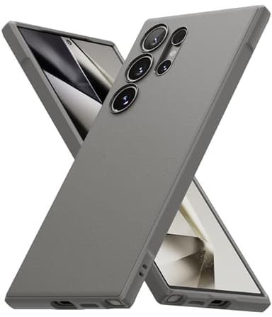 Ringke Onyx Compatibile con Cover Samsung S24 Ultra, Custodia Calza Perfettamente Antiscivolo Anti-Impronte Graffio Resistente Disegnato per Cover Samsung Galaxy S24 Ultra - Gray