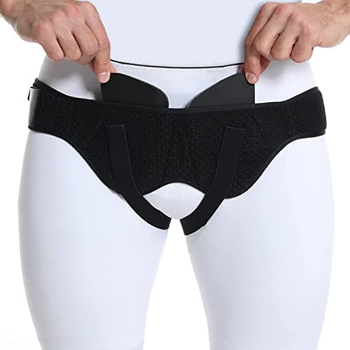 Cintura per ernia inguinale - uomo. Mutande per ernia inguinale uomo. Slip ernia inguinale uomo - fascia ernia inguinale uomo: regolabile. Cinto ernia inguinale uomo: 2 cuscinetti di compressione. (M)