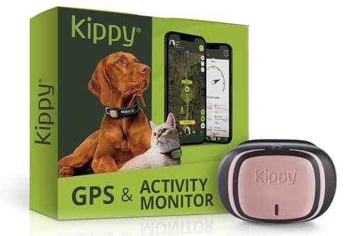 KIPPY - GPS per Collare Cani e Gatti Kippy EVO - Tracker Salute e Attività - GPS Satellitare per Collare GPS Gatto e Cane - GPS Cani Waterproof - Localizzatore con Alert Istantaneo e LED - Rosa