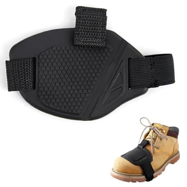Protezione Scarpe per Leva Moto - Salvascarpa Moto Cambio in Gomma Silicone, Copriscarpe Moto, Proteggi Scarpe Moto, Accessori Moto Regolabile per Motociclisti, Protettore Uomo Donna (black)