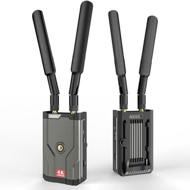 HDMI Wireless 4K, Trasmettitore e Ricevitore HDMI Wireless, Kit Extender HDMI da 150M (492FT), 5GHz 4K@30Hz per lo Streaming da DSLR, Laptop, Netflix, YouTube, a TV/Proiettore,HDMI 1.4