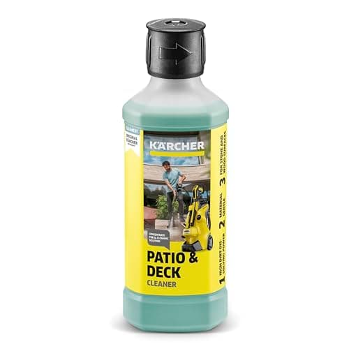 Kärcher Detergente Concentrato per esterni RM 564, per la pulizia delicata di balconi e terrazze in legno e pietra. 500 ml di detergente concentrato, 5 l se diluito.