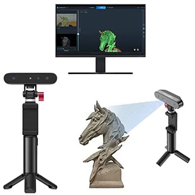 Creality 3D Scanner CR-Sscanner Ferret 3D per stampa e modellazione 3D, scanner palmare con scansione rapida da 30 fps, precisione di 0,1 mm, modalità scansione a due modalità, Pieno di colori