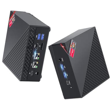 ACEMAGICIAN AM06PRO Mini PC, AMD Ryzen 7 5700U (8C/16T, Fino a 4.3GHz), Mini Computer 32GB DDR4 RAM 512GB M.2 2280 SSD,AMD Radeon Vega 8 1900MHz, Dual Ethernet/WIFI 6/Type-C/per Ufficio