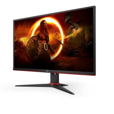 AOC Gaming Q27G2E/BK - Monitor da 27 Pollici QHD Monitor, 155 Hz, 1 ms MPRT, FreeSync Premium (2560 x 1440, HDMI, DisplayPort) Nero/Rosso