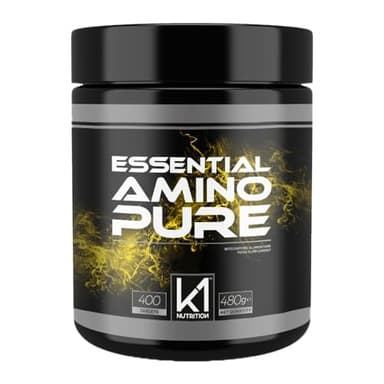 K1 NUTRITION - Aminoacidi Essenziali in Compresse 400 cpr - Integratori Pre Workout - Aminoacidi Ramificati BCAA - Vegane, Senza Glutine e Senza Lattosio