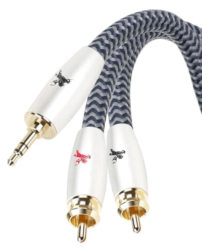 Impeto Cavo RCA Jack 3.5 mm Adattatore Cavo Audio Jack 3,5 mm Maschio a 2 RCA to Jack 3.5 Y Cavo Stereo per TV MP3 DVD Home Theater Amplificatore Altoparlante Subwoofer Smartphone Tablet -1,5 metri