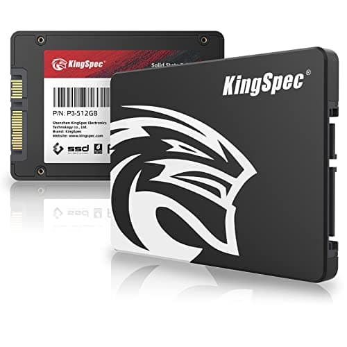 KingSpec 512GB SSD SATA III 6Gb/s 2.5" Unità a stato solido, 3D TLC NAND SSD Interno, Velocità di lettura fino a 550MB/sec - Per desktop/portatili/all-in-one