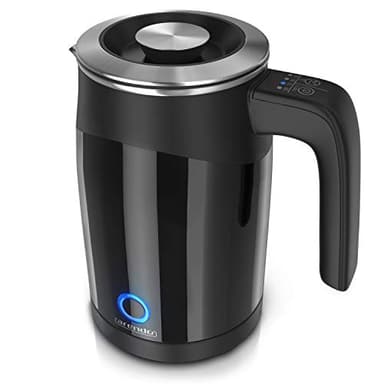 Arendo - Bollitore elettrico da mezzo litro modello Single - Mini bollitore - Capacità 0,5l - 5 livelli di temperatura regolabili - Doppia parete - Maneggevole e compatto - Nero