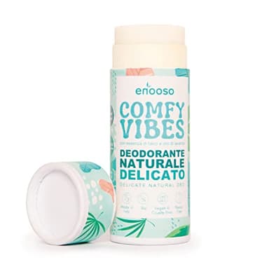 Deodorante Naturale ascelle Solido Delicato al TALCO e LAVANDA - Antiodorante Biologico e Vegano - Bio roll on Senza Sali di alluminio o Bicarbonato - Nickel tested e Plastic Free