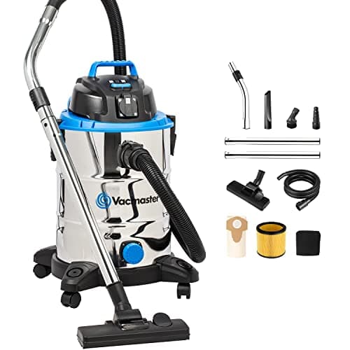 Vacmaster VQ1530SFDC 1500W 30L Aspiratori Solidi e Liquidi, Inossidabile, Funzione Soffiante, Aspirapolvere Aspiratori industriali
