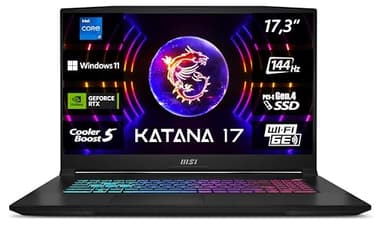 MSI Katana 17, 43,9 cm (17,3 pollici), FHD, 144 Hz, Intel Core i7-13620H, 2x8 GB RAM, 1 TB SSD, RTX 4060 8 GB, Windows 11 Home, tastiera QWERTZ, nera, B13VFK-269
