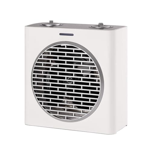 Mellerware - Radiatore elettrico a basso consumo Homy! | Temperatura regolabile | Antiribaltamento | Riscaldamento da bagno ad aria calda | Compatto - 20 mq | Radiatore | Bianco
