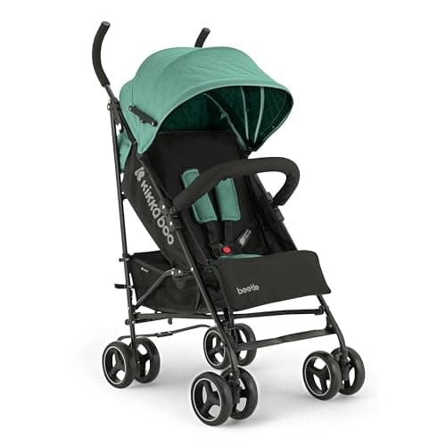 Passeggino KikkaBoo BEETLE, Passeggino da viaggio fino a 22 kg, Pieghevole, Leggero, Compatto, Menta