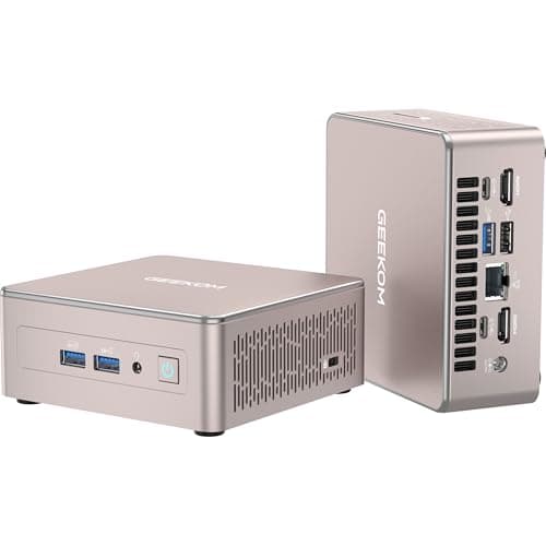 GEEKOM A5 Mini PC, AMD Ryzen 7 5825U (8Core/16Thread, fino a 4,5GHz), 16GB DDR4 e 512GB M.2 PCIe NVMe SSD, Vega 8 Grafica, Mini PC Windows 11 Pro, supporto 8K UHD/Wi-Fi 6/Bluetooth 5.2/USB 3.2