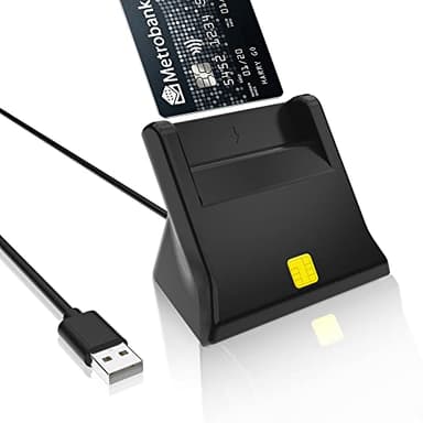 Lettore Smart Card Tessera Sanitaria - Lettore Schede Firma Digitale -Plug&Play- Supporto Carta Nazionale dei Servizi (CNS), Tessera Sanitaria (TSN), Firma Digitale e Altre, Supporto Windows 7/8/10/11