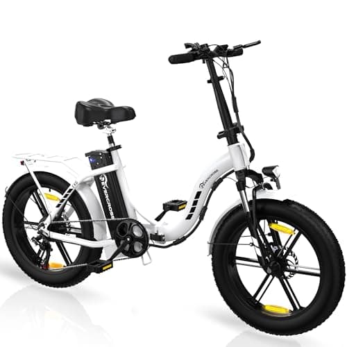 EVERCROSS EK6 Bicicletta Elettrica Adulti, Pieghevole E-Bike con Pneumatico Grasso 20"x4.0, Bici Elettrica da Montagna con 7 velocità, Batteria 48V15Ah, Motore 250W, Peso 33,2kg, Doppio ammortizzatore