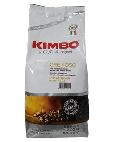 1Kg Caffè in Grani Chicchi Kimbo Cremoso per Distributori e Macchine Casa Bar