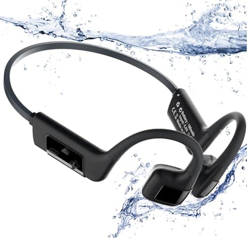 MONODEAL Cuffie Subacquee per Piscina IP68 Impermeabile Cuffie Conduzione Ossea Bluetooth 5.4 Auricolari MP3 Subacqueo 32G Cuffie Sport per Nuoto, Surf, Corsa