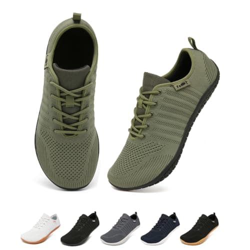 Merdoo Barefoot Shoes Unisex Scarpe a Piedi Nudi Minimalista Sneakers Antiscivolo per Camminare Correre e Sollevare Pesi Verde 38
