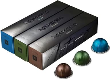 Nespresso Vertuoline versione europea, varietà intensa di caffè (230 ml): Intenso, Stormio, Odacio, 30 Capsule