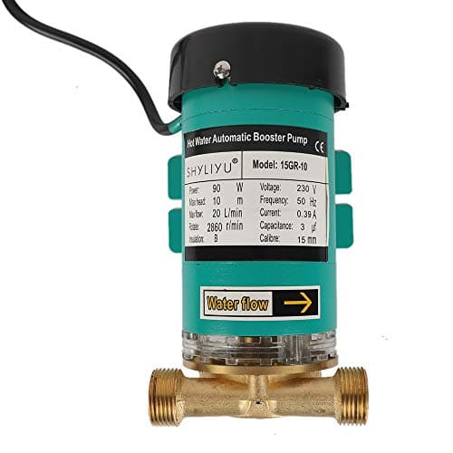 SHYLIYU Pompa Aumento Pressione Pompa a Pressione Pompa di Circolazione Pompa dell'Acqua Calda Domestica Pompa Booster Regolabile Pompa Acqua per Giardino Doccia Etc 90W 1200l / h 10m Testa